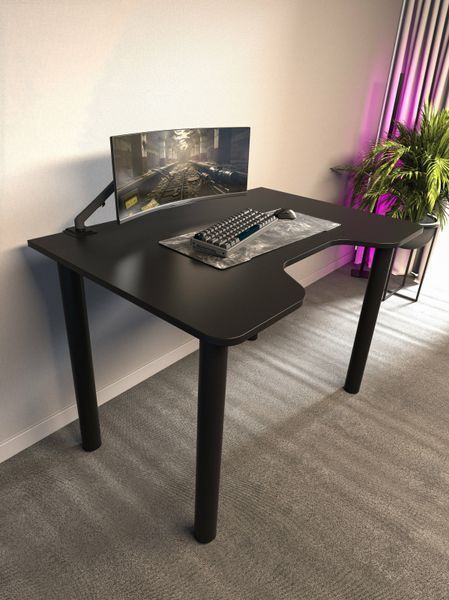 Геймерський стіл Q GAMING RADIUS 100&times;68 см &mdash; Чорний NA99 фото
