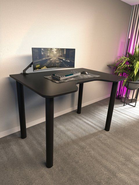 Геймерський стіл Q GAMING RADIUS 100&times;68 см &mdash; Чорний NA99 фото
